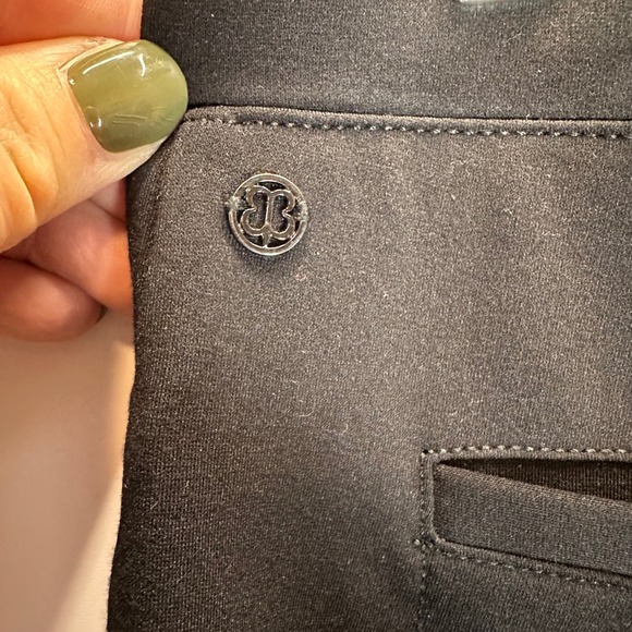 Betabrand Black Dress‎ Pants Size L Long Office Career Work Cuffed Hem - Picture 6 of 8